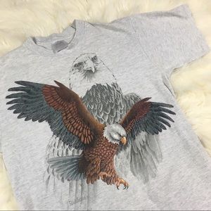 90s Bald Eagle in Flight Single Stitch Tee